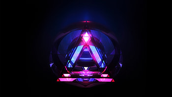 A of abstract, dark triangle shape HD wallpaper
