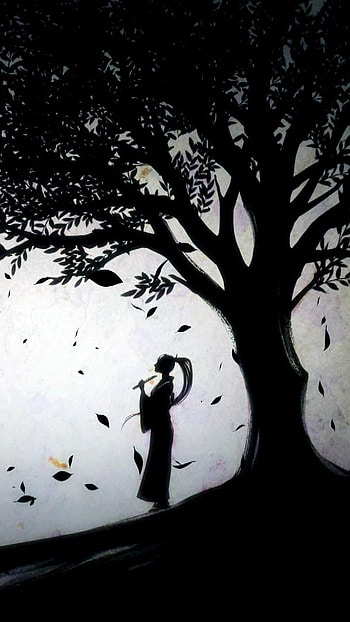 Depressing, Tree Silhouette HD phone wallpaper