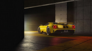 Yellow Ford Gt 2024, ford-gt, ford, cars HD wallpaper