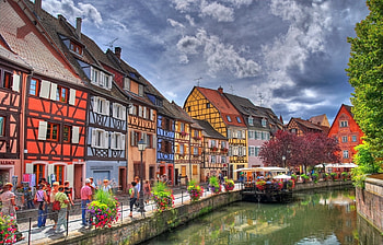 French Riverside Walk, river, , r, france, water HD wallpaper