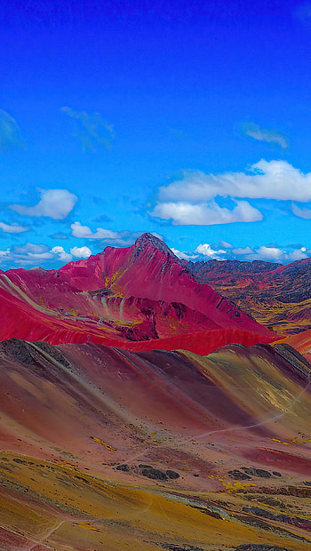 Rainbow mountains , Ultra , Striking visuals, Captivating colors HD phone wallpaper