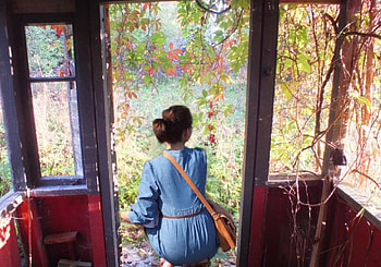 House from childhood., others, nature, people, woman HD wallpaper