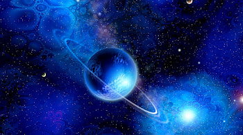Space one, blue, colorful, beautiful, stars, all, planet, one, clouds, space, universum, magiv HD wallpaper