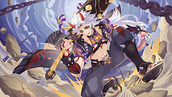 Arataki Itto Genshin Impact HD wallpaper