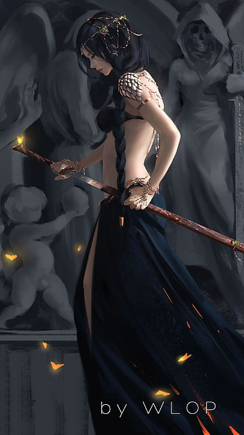 Princess Aeolian, Princess Witcher Cartoon HD phone wallpaper