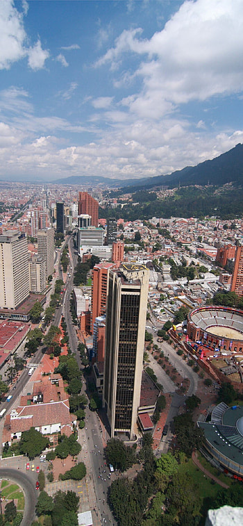Bogota, backgrounds, Vibrant cityscape, Modern metropolis HD phone wallpaper