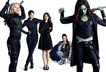 Avengers Infinity War Black Widow Gamora Valkyrie, avengers-infinity-war, black-widow, gamora, valkyrie, 2018-movies, movies HD wallpaper