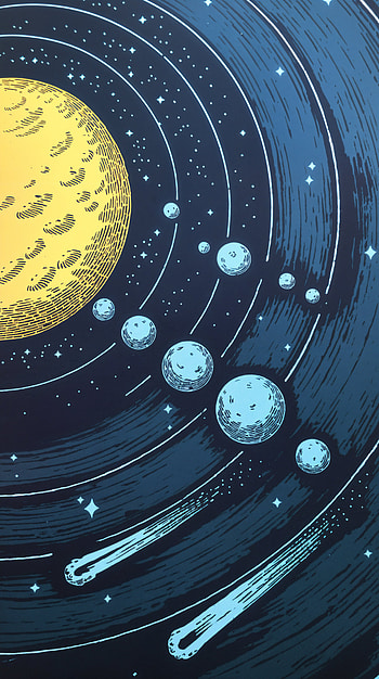 Stellar Journey: A Solar System , space, planet, Stars HD phone wallpaper