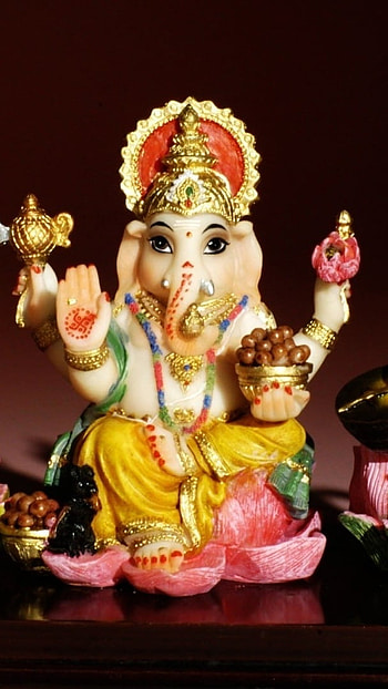 Lakshmi Ganesh, Statue, lord ganesh HD phone wallpaper