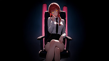Makima Dominion, makima, chainsaw-man, anime, artwork, art, digital-art, ai, artist, deviantart HD wallpaper