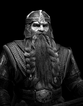 Monochrome, Gimli HD phone wallpaper