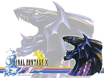 bahamut, final, 10, fantasy HD wallpaper