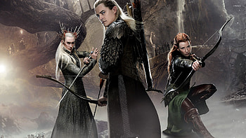 The Hobbit: The Battle of the Five Armies (2014), the hobbit, elf, the battle of the five armies, legolas, lee pace, poster, orlando bloom, evangeline lilly, king, tauriel, movie, thranduil HD wallpaper