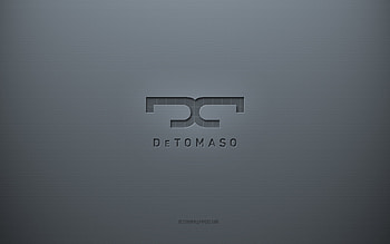 De Tomaso logo, gray creative background, De Tomaso emblem, gray paper texture, De Tomaso, gray background, De Tomaso 3d logo HD wallpaper