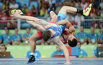 Rovshan Bayramov vs Jesse David Thielke, Greco-Roman Wrestling HD wallpaper