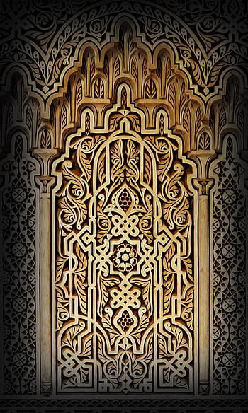 islamic, art, ornament HD phone wallpaper