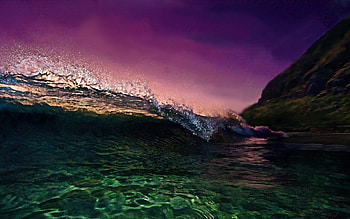 Wave, sea, nature, water HD wallpaper