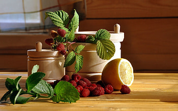 Food, Tablewares, Raspberry, Table HD wallpaper
