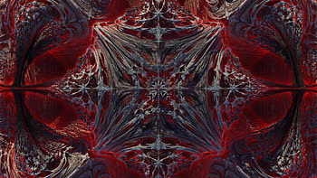 Red Grey Shapes Fractal Art Pattern Abstraction Abstract HD wallpaper