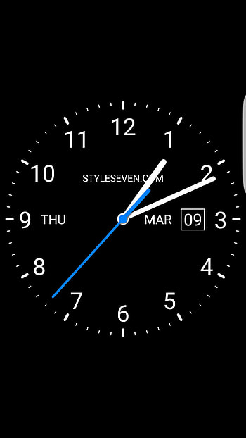 Live clock for Android HD phone wallpaper