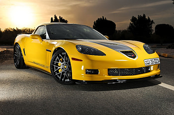 Chevrolet, Cars, Front View, Corvette, C6 HD wallpaper