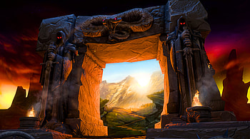 World of Warcraft Vanilla Login Screen in, Fantasy, MMORPG, Portal HD wallpaper