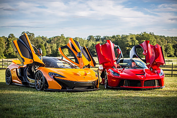 Mclaren, Ferrari, Cars, P1, Laferrari HD wallpaper