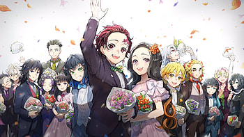 Genya Shinazugawa Gyomei Himejima Inosuke Hashibira Kanao Tsuyuri Kokushibo Kyojuro Rengoku Demon Slayer Kimetsu no Yaiba HD wallpaper