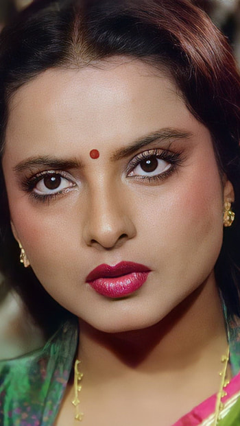Rekha, bollywood actress, vintage HD phone wallpaper