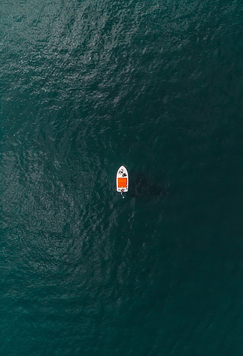 Water, View From Above, Lake, Miscellanea, Miscellaneous, Boat HD phone wallpaper