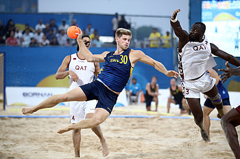 Sweden vs Qatar, Beach Handball HD wallpaper