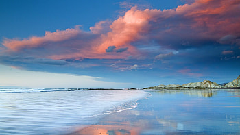 Foam Tag - Unique Beauty Hills Tranquility Beije Pink Day Natural Foam Brightness Paysage Special Computer HD wallpaper
