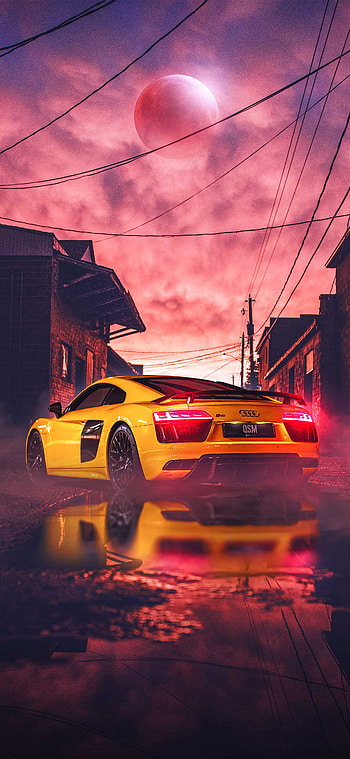 Audi, cloud, sky HD phone wallpaper