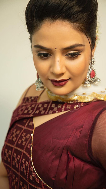 Sreemukhi, the actress, model HD phone wallpaper