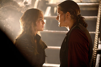 Orlando Bloom, Will Turner, Keira Knightley, Elizabeth Swann HD wallpaper