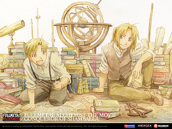 Together again, alphonse, full metal alchemist, edward, smile HD wallpaper