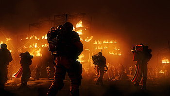 Warriros In Metal Jackets War Night Fire, warrior, war, night, fire, artist, artwork, digital-art, deviantart HD wallpaper