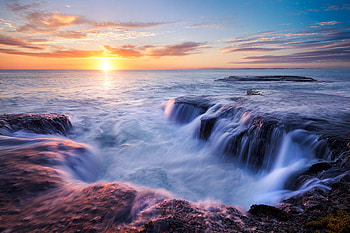 Sunset, sea, beautiful, nature HD wallpaper