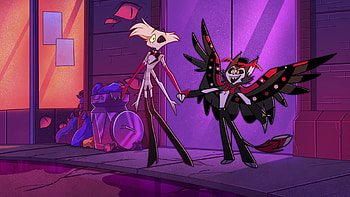 Hazbin Hotel Angel Dust and Husk, TV Show, Hazbin Hotel, Angel Dust (Hazbin Hotel), Husk (Hazbin Hotel) HD wallpaper