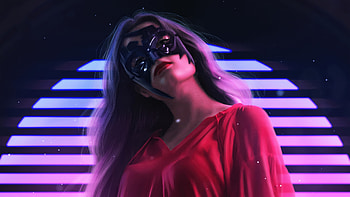 Black Mask Night Out Girl , mask, artist, artwork, digital-art HD wallpaper
