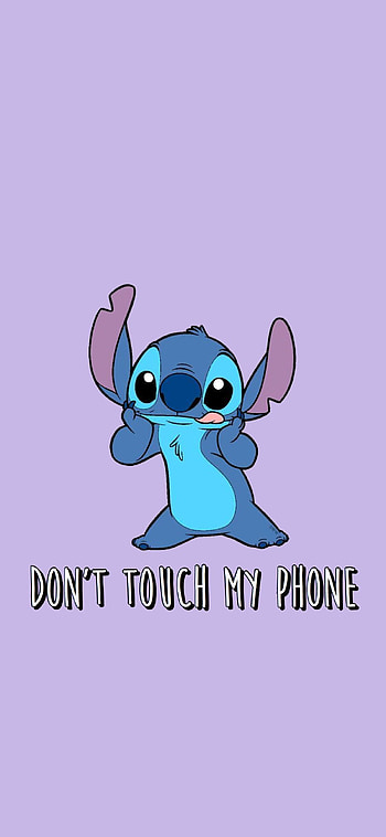 Cute Stitch, electric blue, facial expression HD phone wallpaper