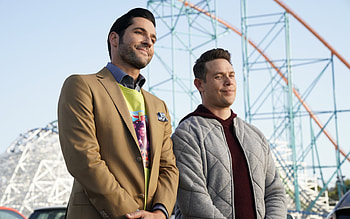 Tom Ellis and Kevin Alejandro, Lucifer HD wallpaper