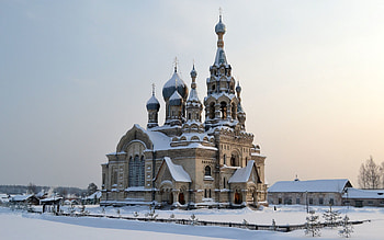 Cities, Winter, Snow, Village, Temple, Kukoboy, Spassky Temple, Yaroslavl Region HD wallpaper