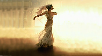 Dancing in this dream, dancing, dress, woman, dream HD wallpaper