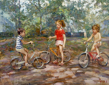 Painting, children, abstract, art HD wallpaper