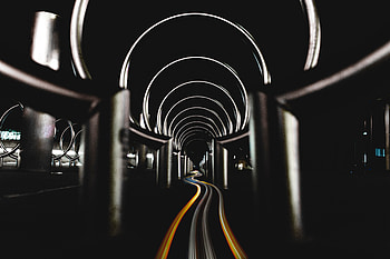 Long Exposure Circles Tunnel , long-exposure, tunnel, graphy HD wallpaper