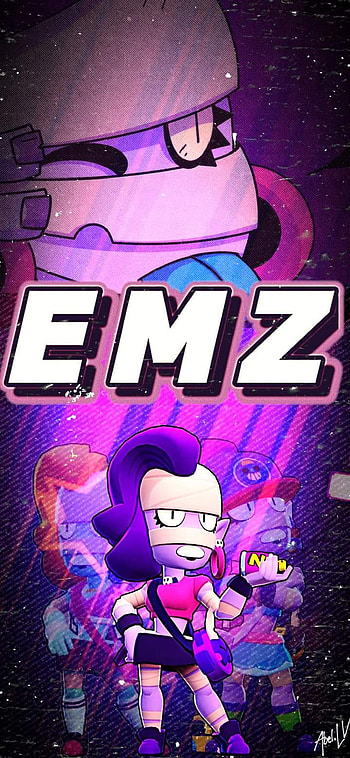 Brawl Stars EMZ, magenta, Momia, pink, Perfume, Brawl Stars HD phone wallpaper