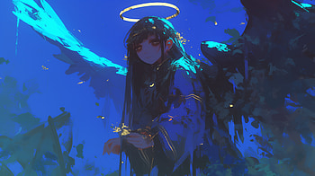 Angel Style Anime, angel, Anime, AI Art, anime angel HD wallpaper