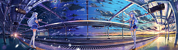 Anime dual screen , Anime dual screen backgrounds, Dual screen HD wallpaper