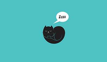 Art, Vector, Cat, Sleep, Dream HD wallpaper